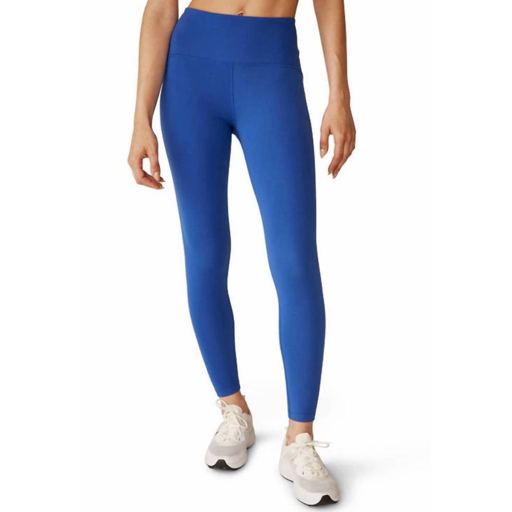 Beyond Yoga PowerBeyond Strive High Waisted Midi Legging- Marine Blue, Size XS